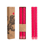 Load image into Gallery viewer, SPIRAL - Solid Oriental Red Eco Dinner Candles, 2 per pack
