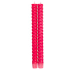 Load image into Gallery viewer, SPIRAL - Solid Oriental Red Eco Dinner Candles, 2 per pack
