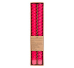 Load image into Gallery viewer, SPIRAL - Solid Oriental Red Eco Dinner Candles, 2 per pack
