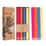 Load image into Gallery viewer, SPIRAL - Solid Mixed Set Warm Colours Eco Dinner Candles, 4 per pack - 6
