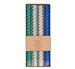 Load image into Gallery viewer, SPIRAL - Solid Mixed Set Dark Colours Eco Dinner Candles, 4 per pack
