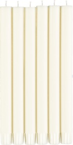 Individual Pearl White Eco Dinner Candles