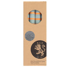 Load image into Gallery viewer, Striped Gunmetal, Opaline &amp; Marigold Eco Dinner Candles - 4 Pack
