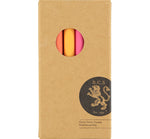 Load image into Gallery viewer, Mixed Set &#39;Warm&#39; Rainbow Eco Dinner Candles - 6 Pack
