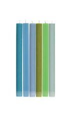 Load image into Gallery viewer, Mixed Set &#39;Cool&#39; Rainbow Eco Dinner Candles - 6 Pack
