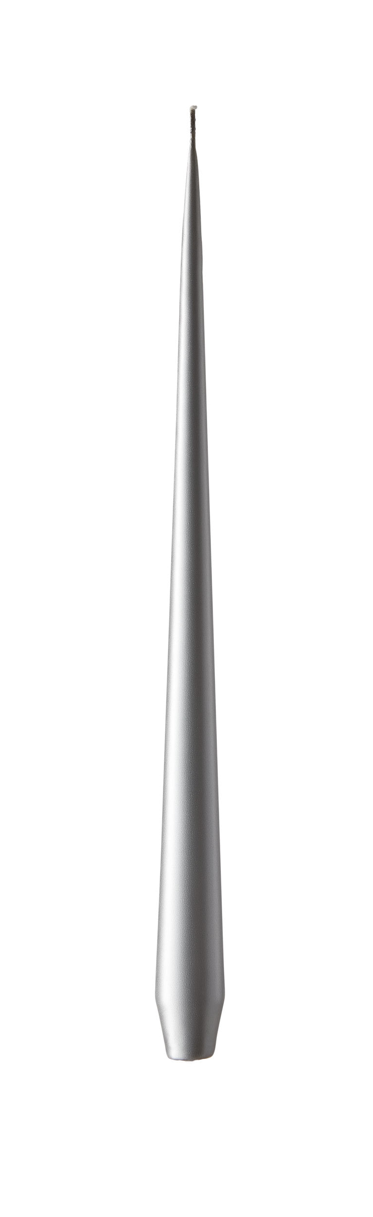 Ester & Erik Silver Metallic Taper Candles - Pair